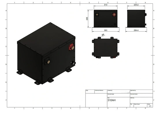 Shervey S3 RVReady LiFePO4 Battery 12V 310AH