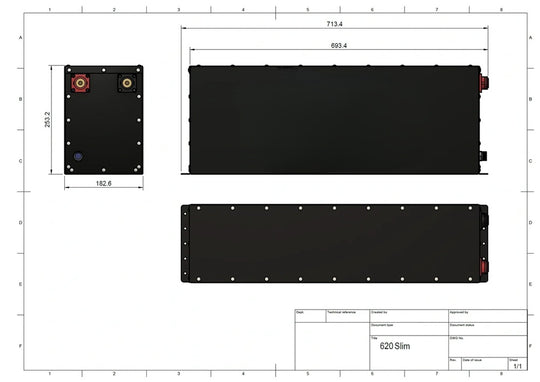 Shervey S3 RVReady Slim LiFePO4 Battery 24V 310AH