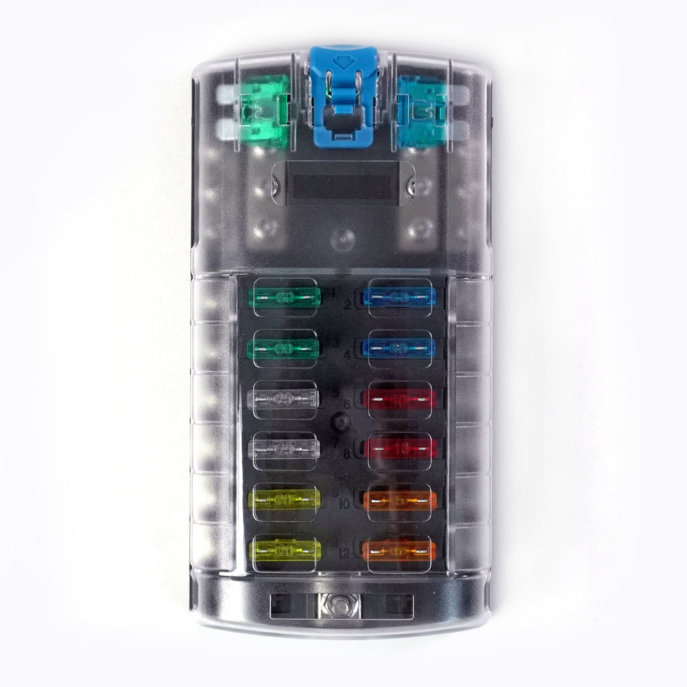 Shervey 12-Way Low-Current Fuse Block W/Neg