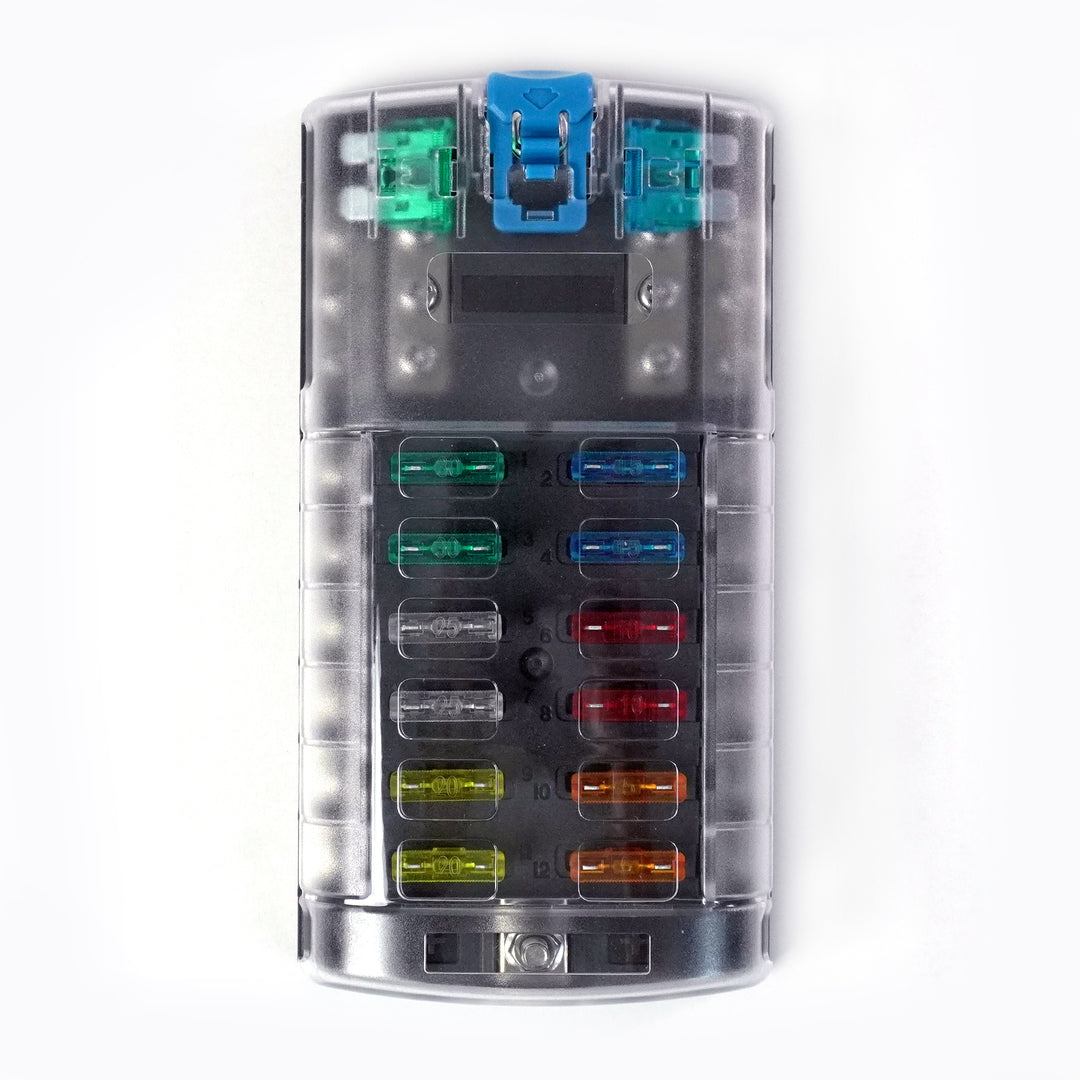 Shervey 12-Way Low-Current Fuse Block W/Neg