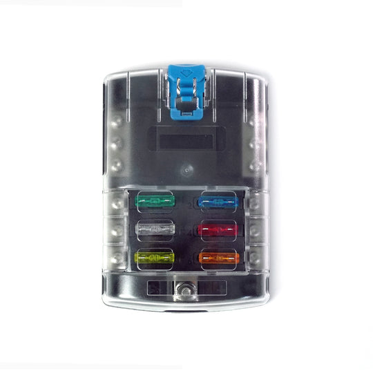 Shervey 6-Way Low-Current Fuse Block W/Neg