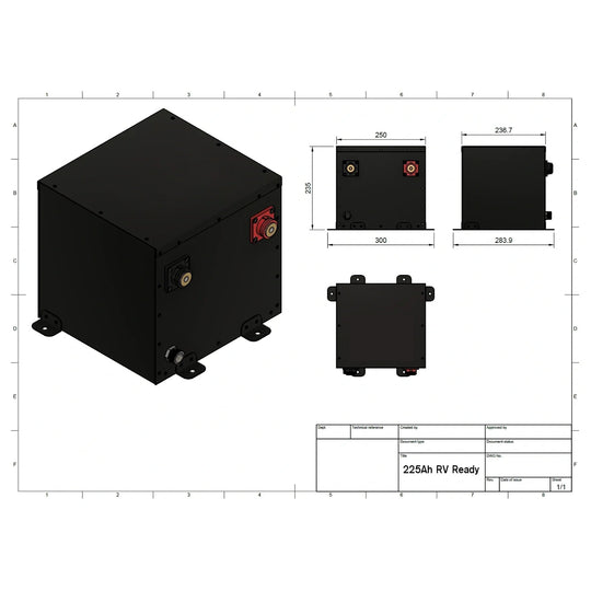 Shervey S3 RVReady LiFePO4 Battery 12V 225AH