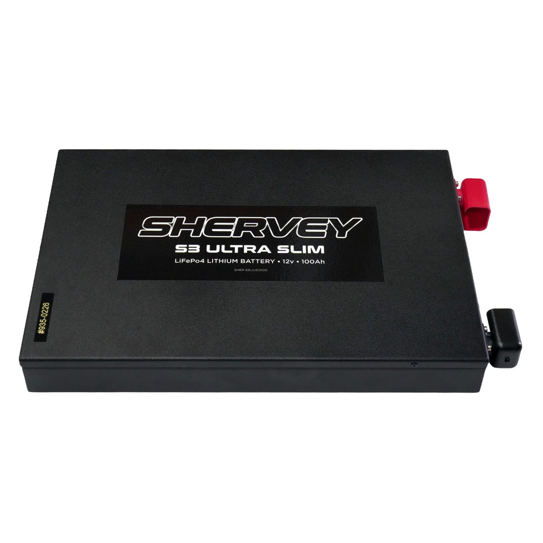 Shervey S3 Ultra Slim LiFePO4 Battery 12V 100AH