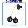 A Double acting floating kit with two dam floats on the end of a stick connected to a valve