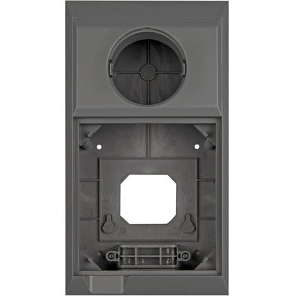 A Dark Grey Wall Mounted Box For Holding a MPPT Controller as well as a BMV Monitor